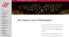 Desktop Screenshot of orpheusclub.org
